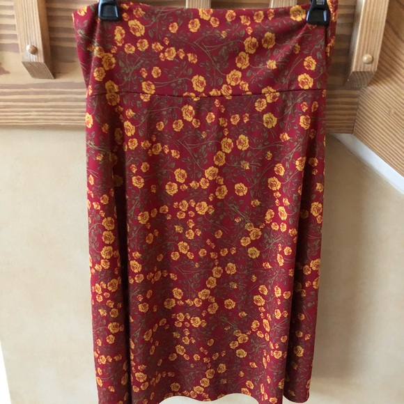 LuLaRoe Floral Azure Skirt - Picture 5 of 5